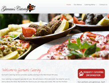 Tablet Screenshot of gurnamscatering.com